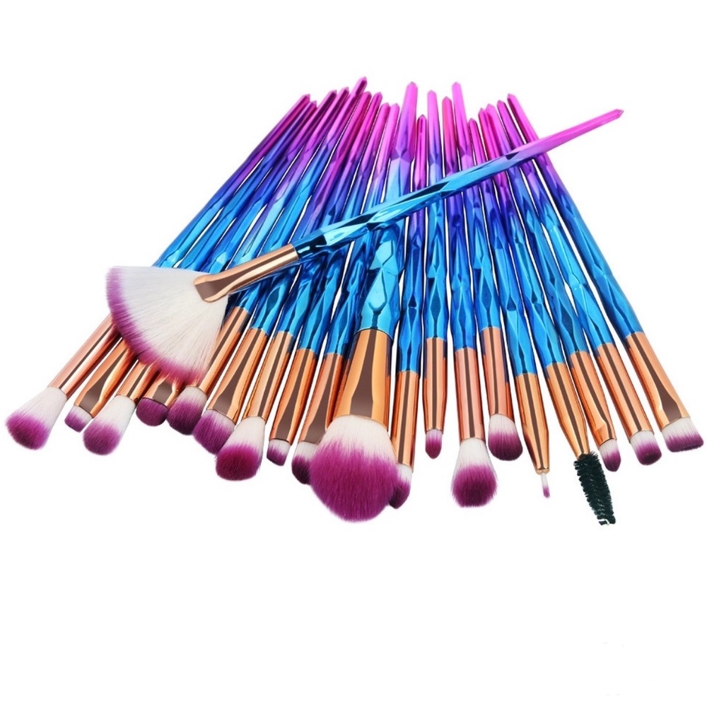 RESTOCK🔥 Crystal Geo Unicorn Makeup Brush Set🦄